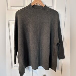 LOFT Army Green Oversized Sweater